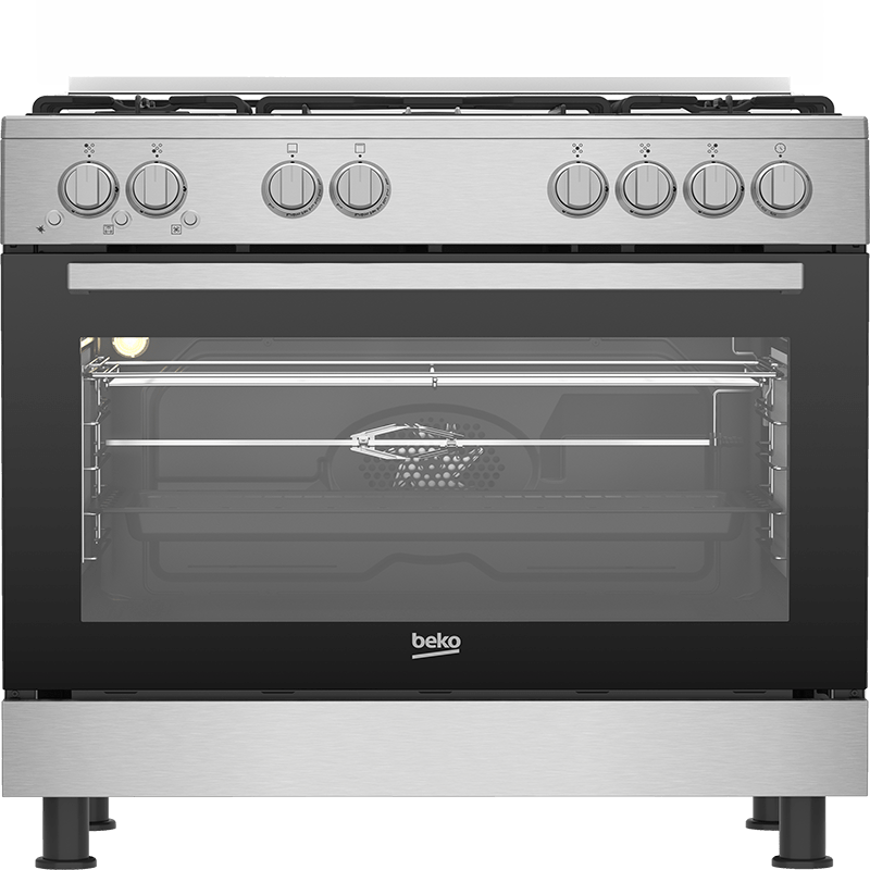 Cuisinière Beko 5 feux Ventilée GGR 15123 GX NS
