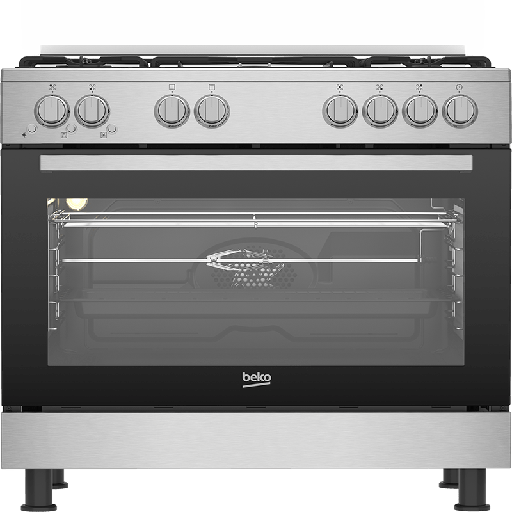 Cuisinière Beko 5 feux Ventilée GGR 15123 GX NS
