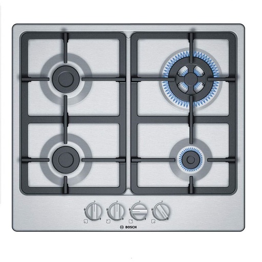 Plaque BOSCH Série 04 à Gaz 60CM INOX -PGH6B5B90-