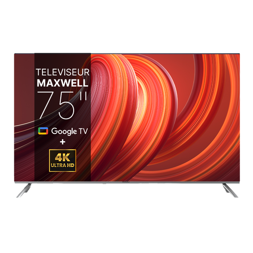 Téléviseur Maxwell 75" Google TV UHD 4K MAX-U75MG60